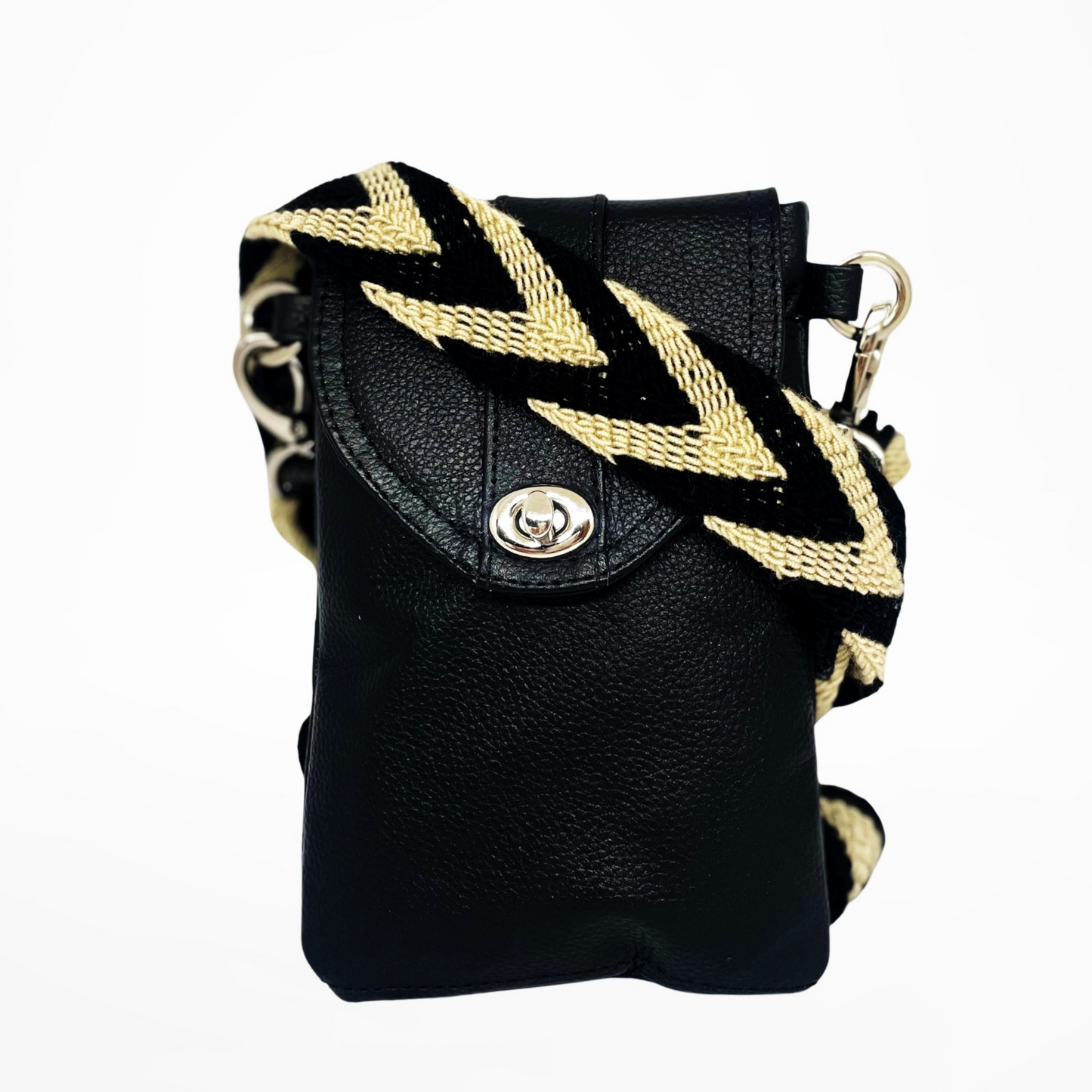 Madison Genuine Leather Phone Bag Crossbody-Continente Dorado